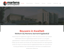 Tablet Screenshot of martens-bouw.nl